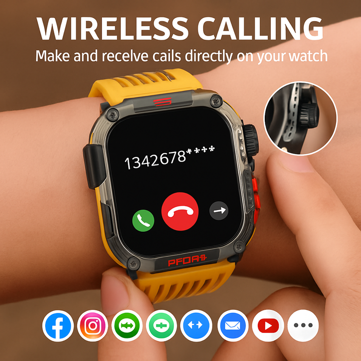 Xiaomi LIGE Military Smartwatch – Bluetooth, Rugged, Long Battery
