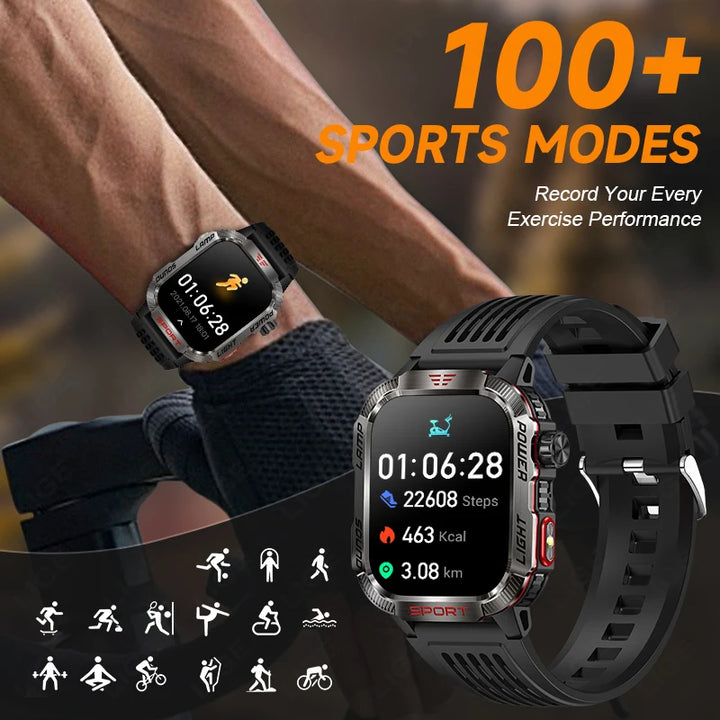 Xiaomi LIGE Military Smartwatch – Bluetooth, Rugged, Long Battery